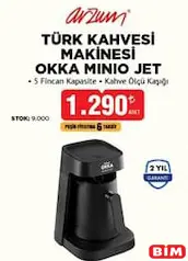 ARZUM TÜRK KAHVESİ MAKİNESİ OKKA MİNİO JET ARZUM TÜRK KAHVESİ MAKİNESİ OKKA MİNİO JET